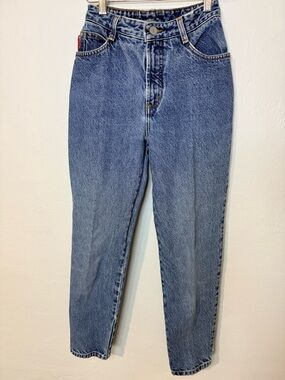 Bongo Vintage High Rise Slim Jeans Distressed Medium Wash 100% Cotton